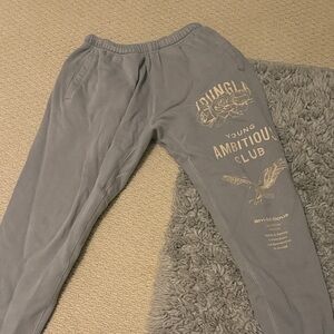 YoungLA Gray Joggers with Graphic Design